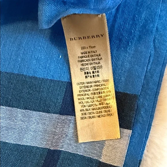 Burberry Classic Check Scarf - Cream, Black, and Red - Picture 4 of 6